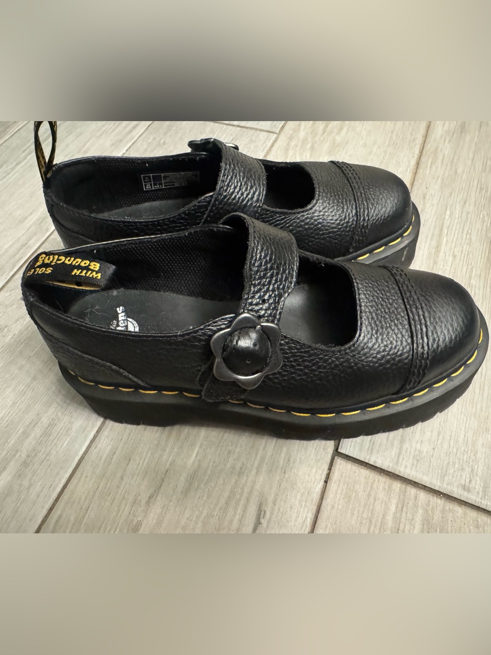 Dr. Martens Women’s ' Black Mary Jane Platform Shoes